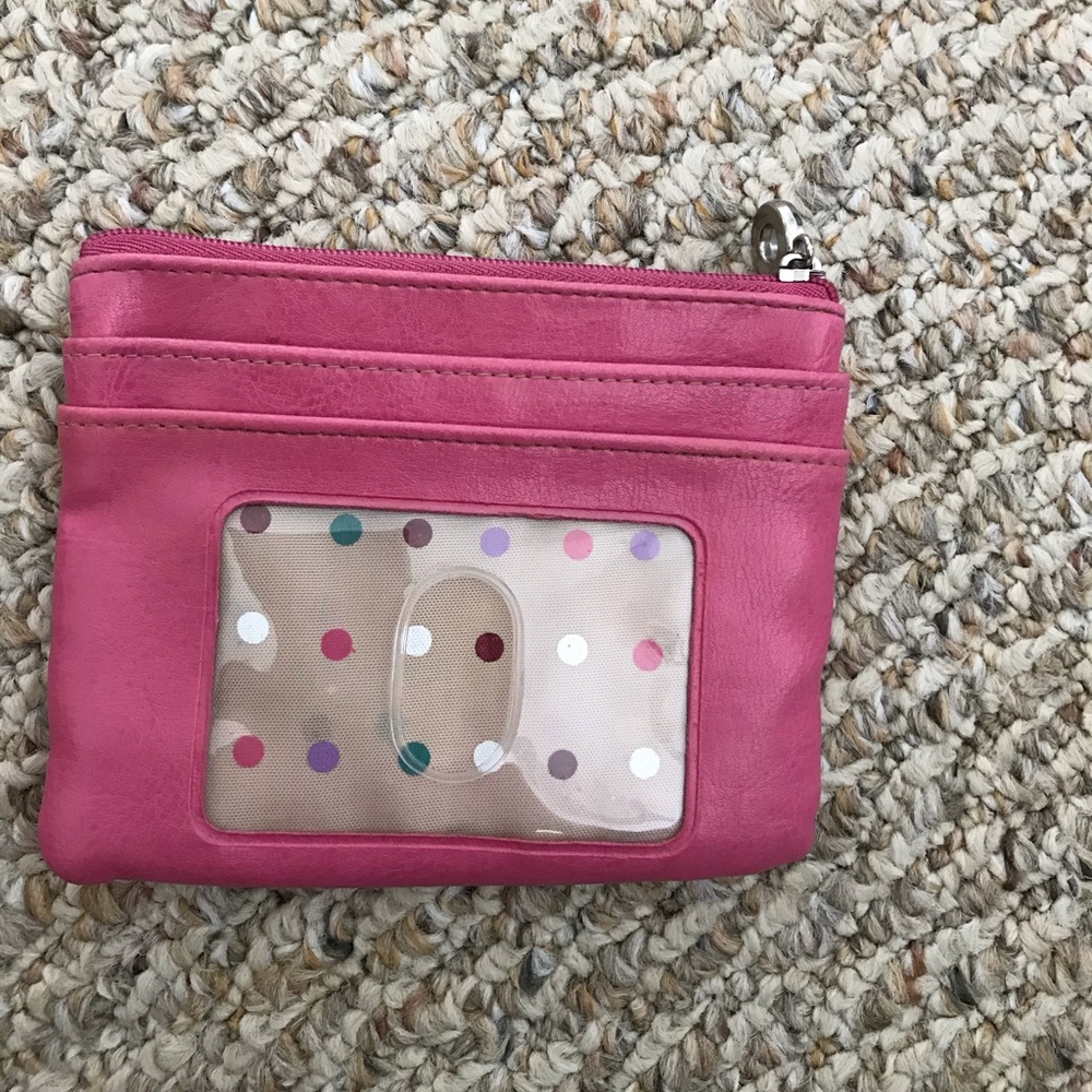 Small Pink Leather Wallet